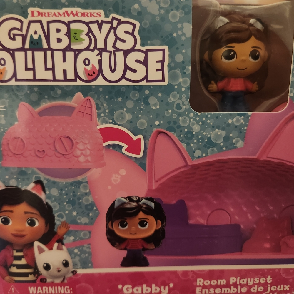 Dreamworks Gabby's Dollhouse Playset with Pink and Purple Accents